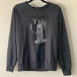 Reis Grey Occult Grunge Punk Gothic 100% Recycled Graphic Women's Sweatshirt M